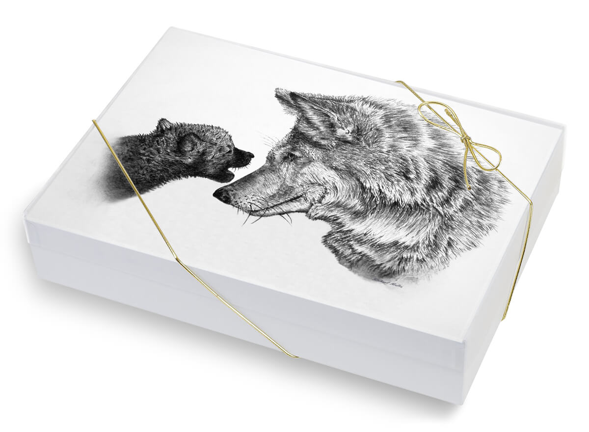 Mother & Cub Scolding - Greeting Card