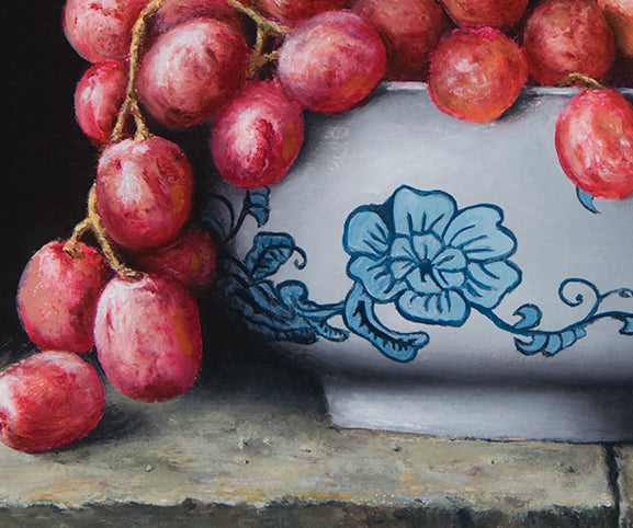 Bowl of Red Grapes - Original