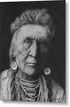 Charcoal Drawing of a Crow Warrior