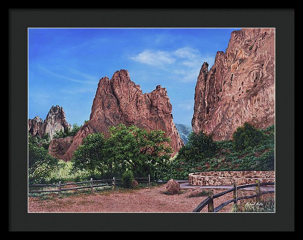 North & South Gateway Rocks - Framed Print