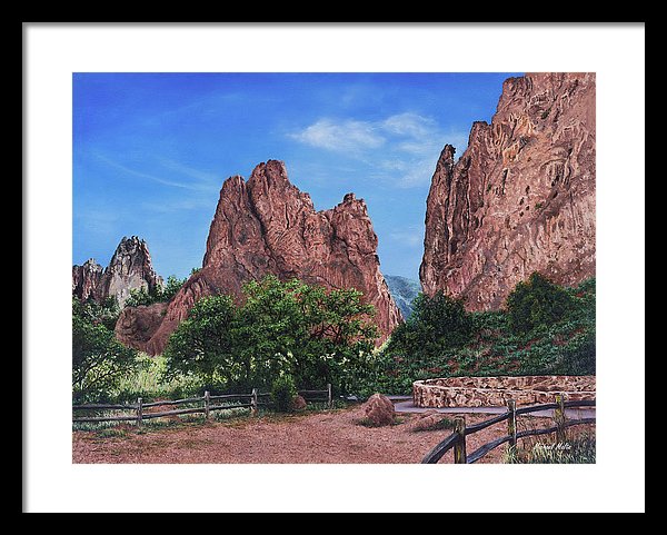 North & South Gateway Rocks - Framed Print