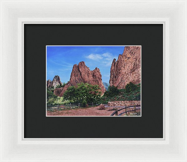 North & South Gateway Rocks - Framed Print