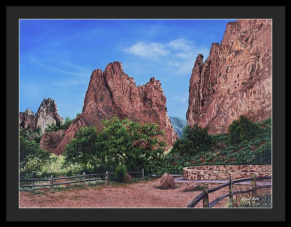 North & South Gateway Rocks - Framed Print