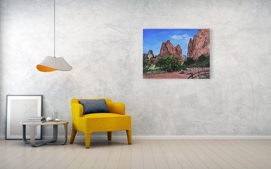 North & South Gateway Rocks - Metal Print