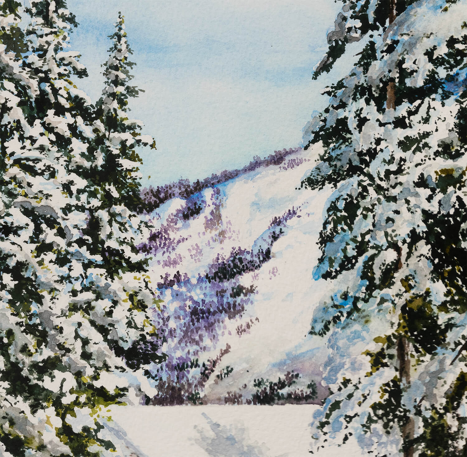 Snowy Retreat - Studio Framed Print
