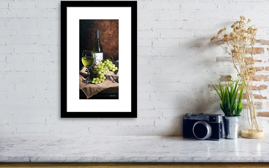 Vino Bianco - Framed Print