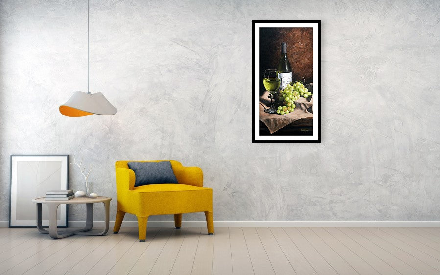 Vino Bianco - Framed Print