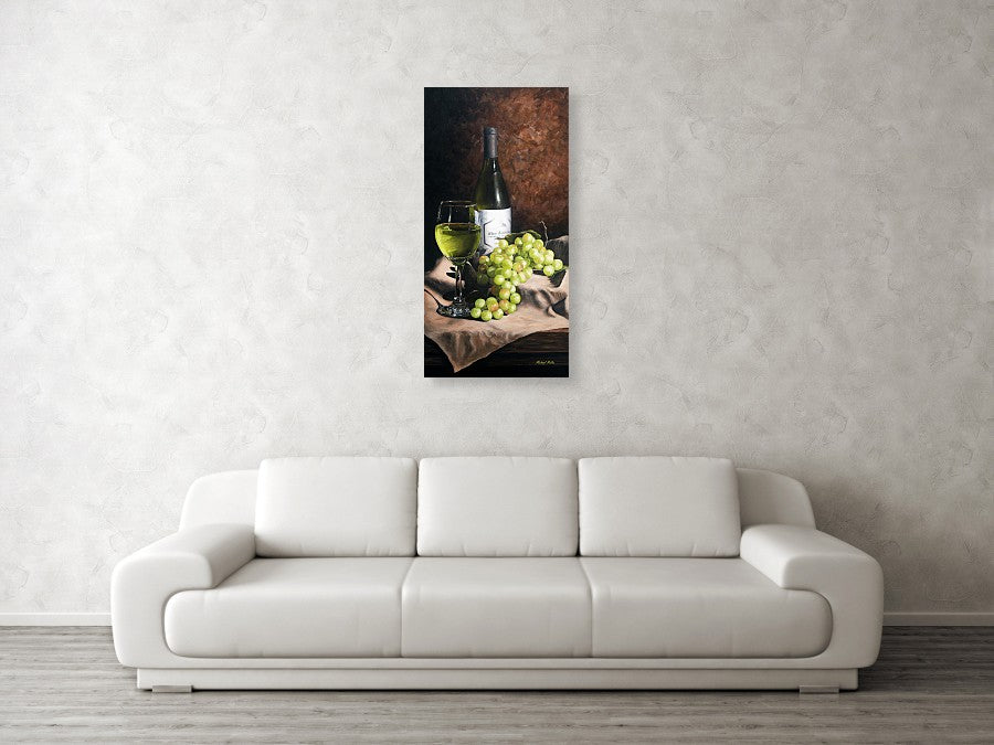 Vino Bianco - Metal Print