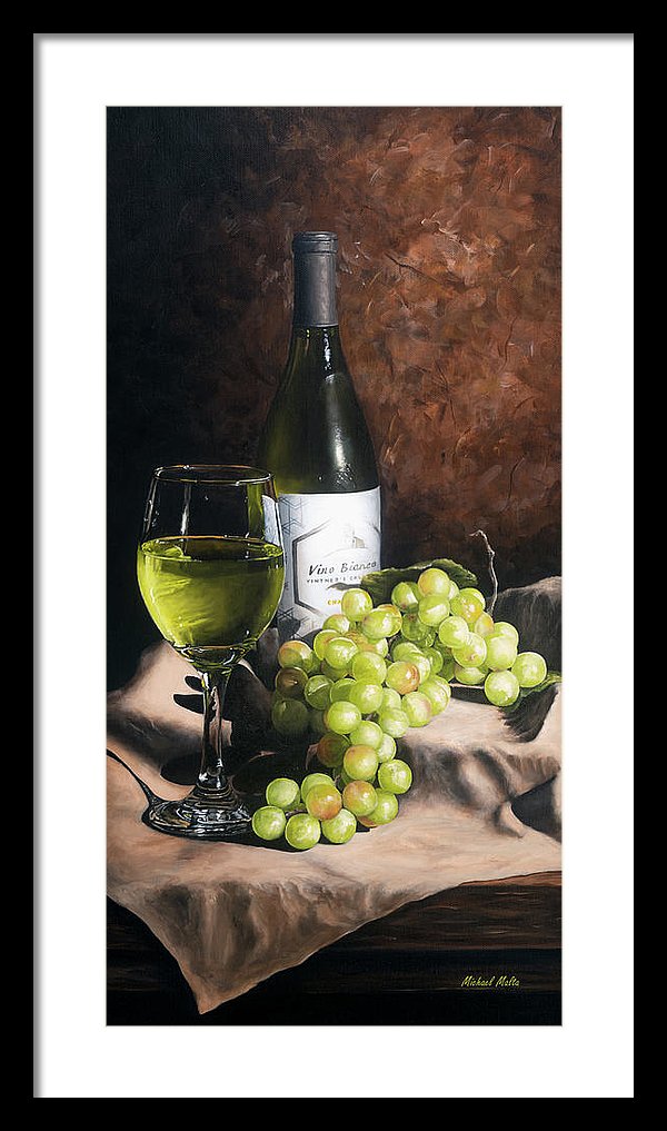 Vino Bianco - Framed Print