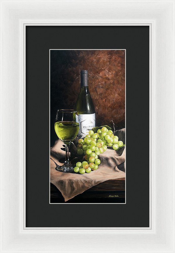 Vino Bianco - Framed Print