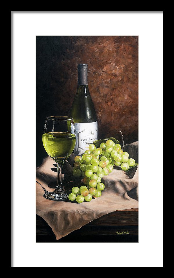 Vino Bianco - Framed Print