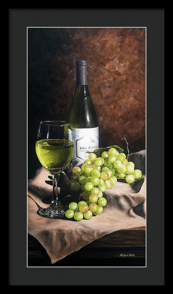 Vino Bianco - Framed Print