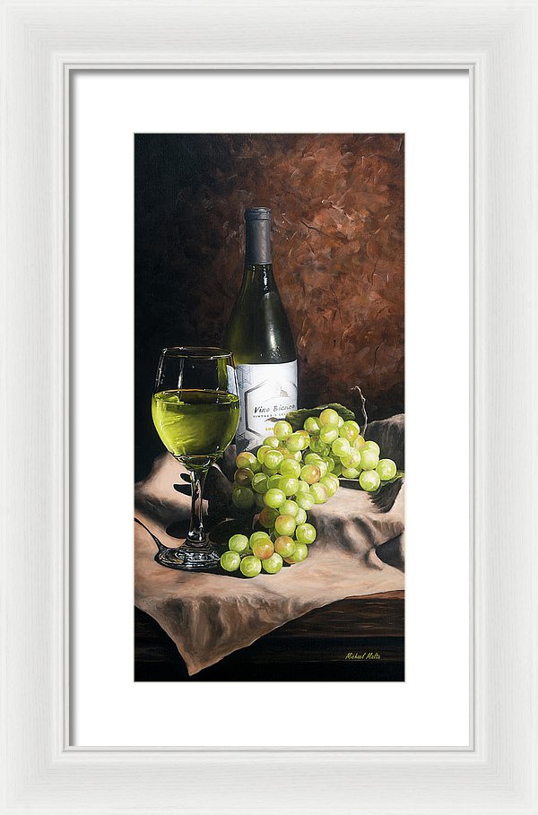 Vino Bianco - Framed Print