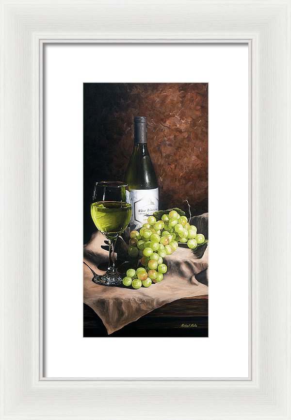 Vino Bianco - Framed Print