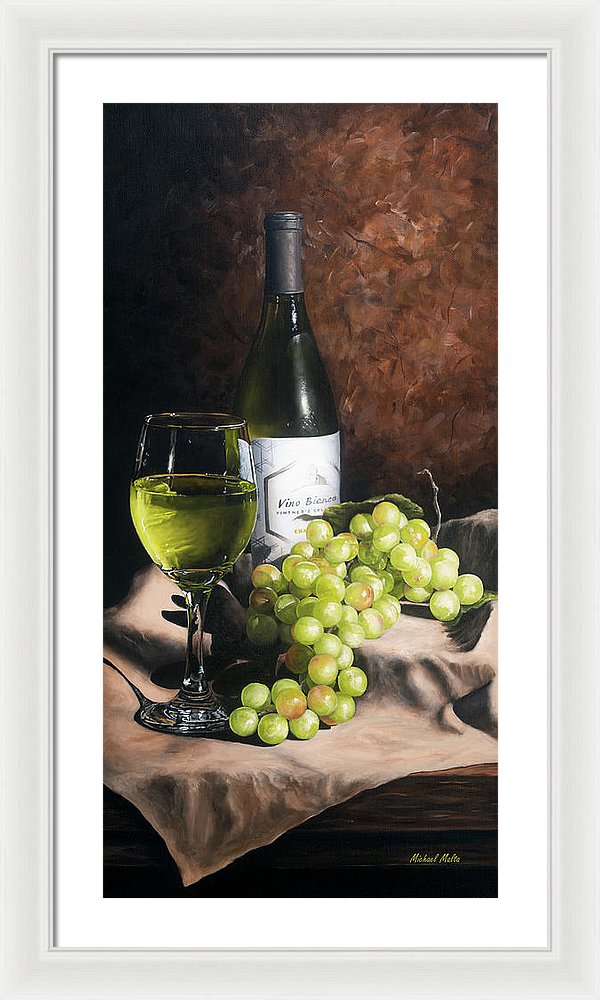 Vino Bianco - Framed Print