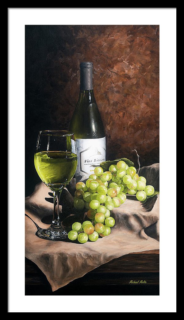 Vino Bianco - Framed Print