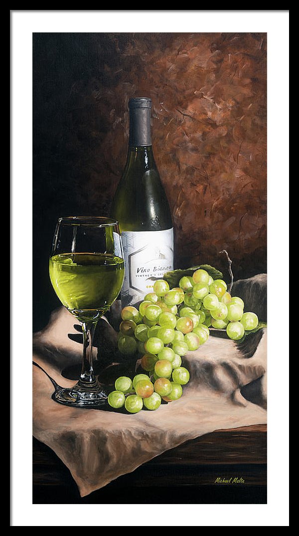 Vino Bianco - Framed Print