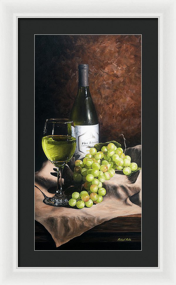 Vino Bianco - Framed Print