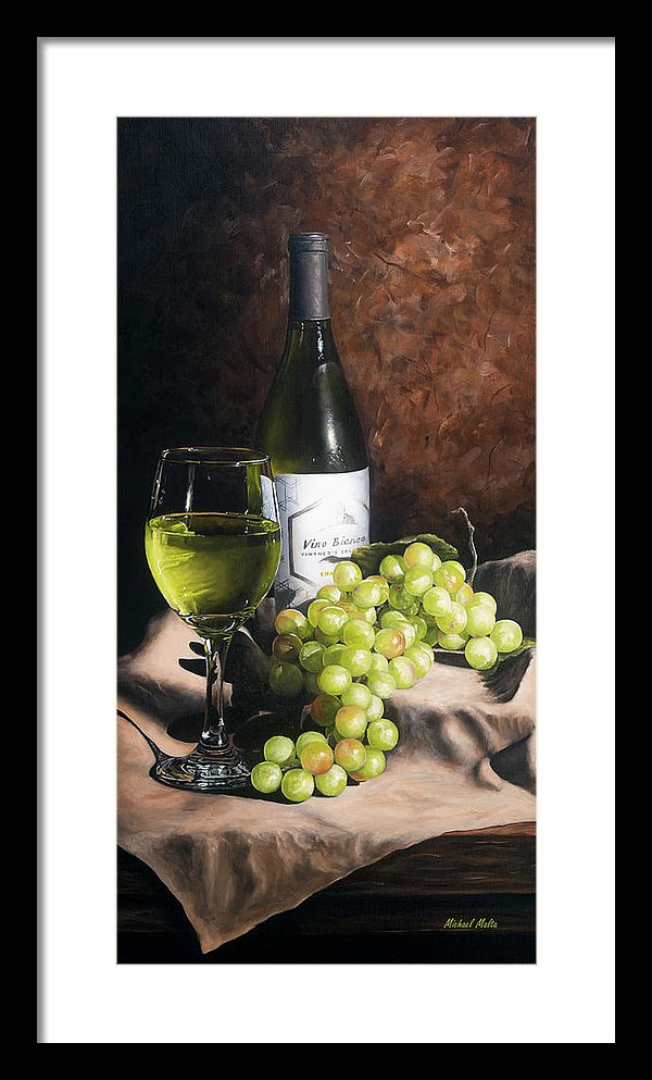 Vino Bianco - Framed Print