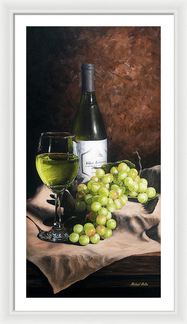 Vino Bianco - Framed Print