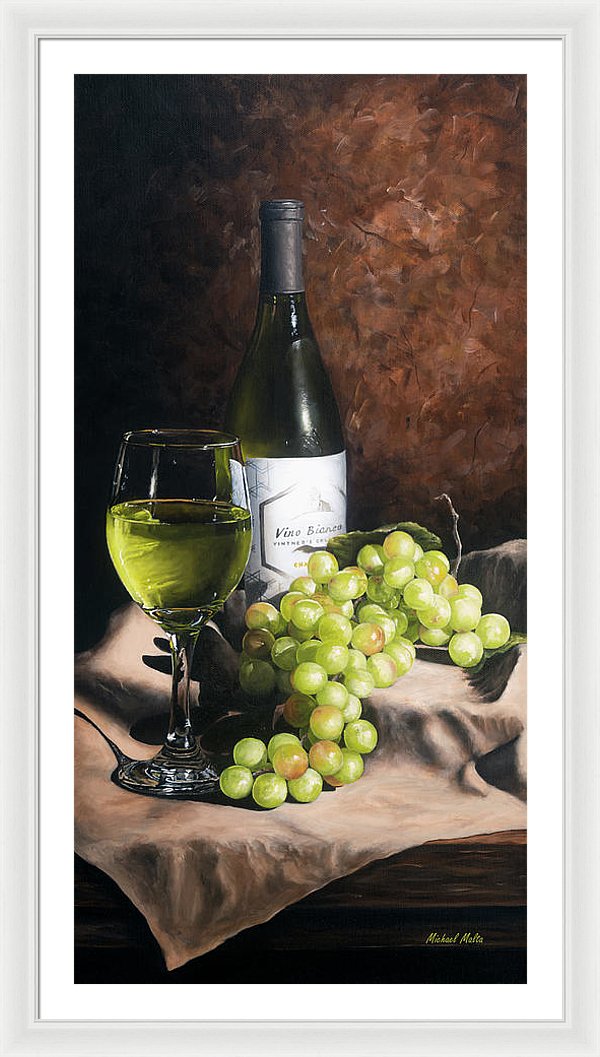 Vino Bianco - Framed Print