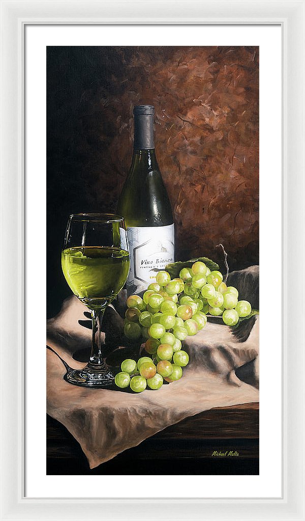 Vino Bianco - Framed Print