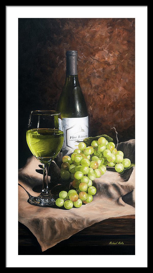 Vino Bianco - Framed Print