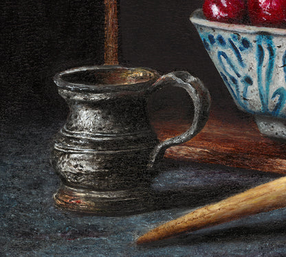 Pewter and Cherries - Original