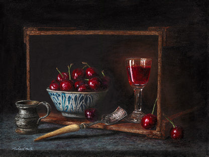 Pewter and Cherries - Original