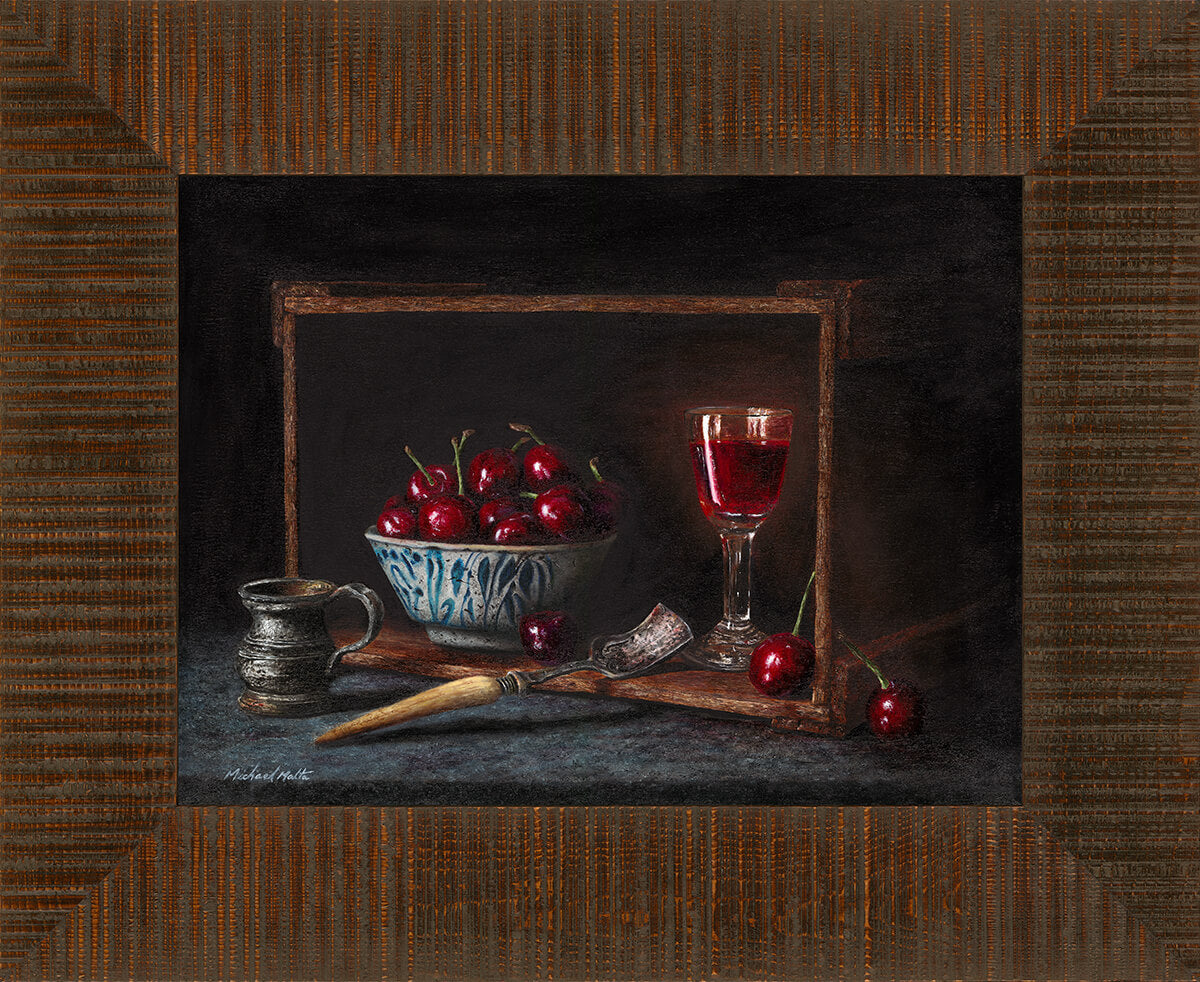 Pewter and Cherries - Original
