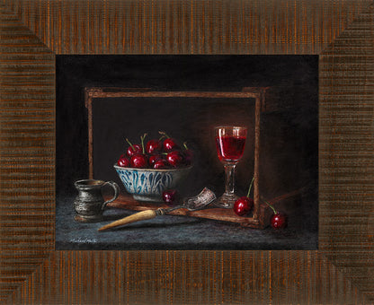 Pewter and Cherries - Original