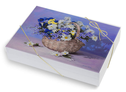 Basket of Flowers - Greeting Card