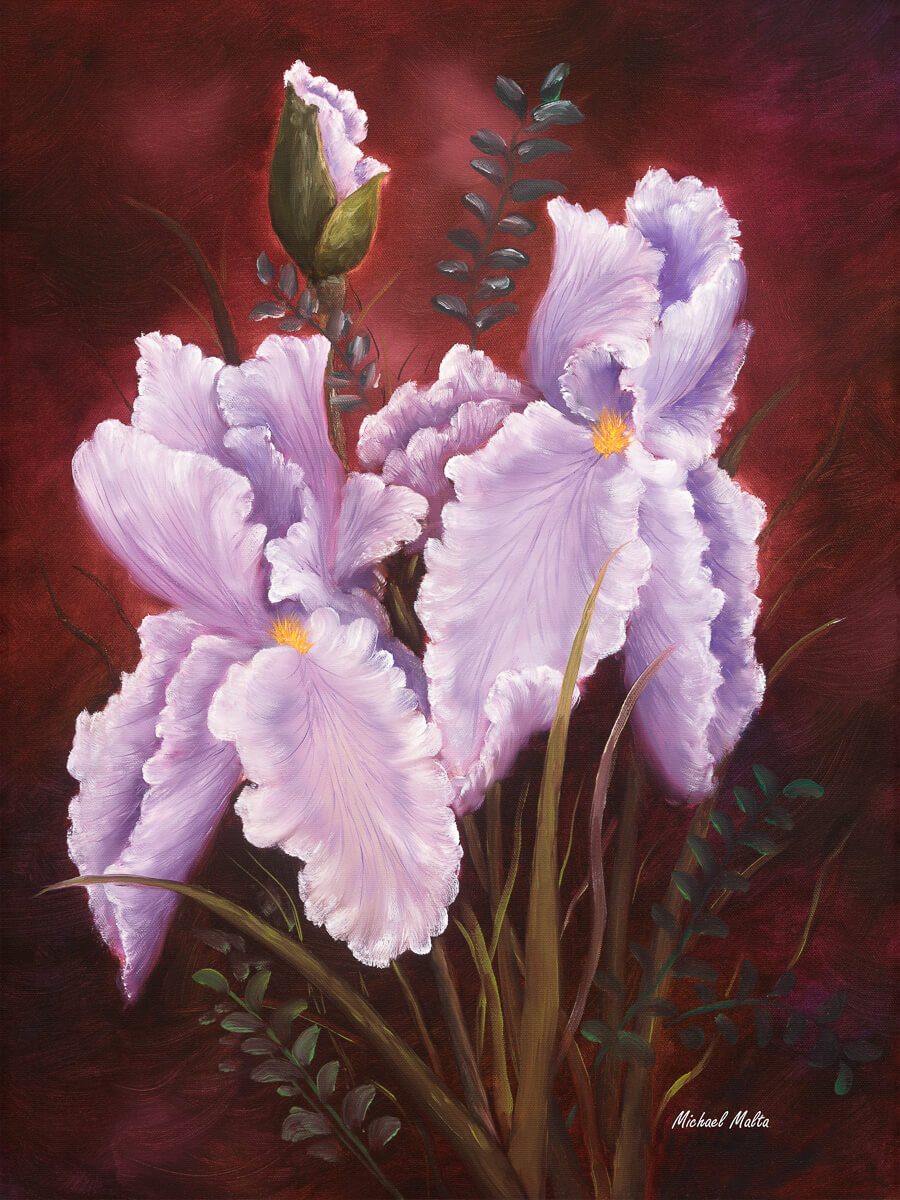 Bloomin’ Iris - Resin Print