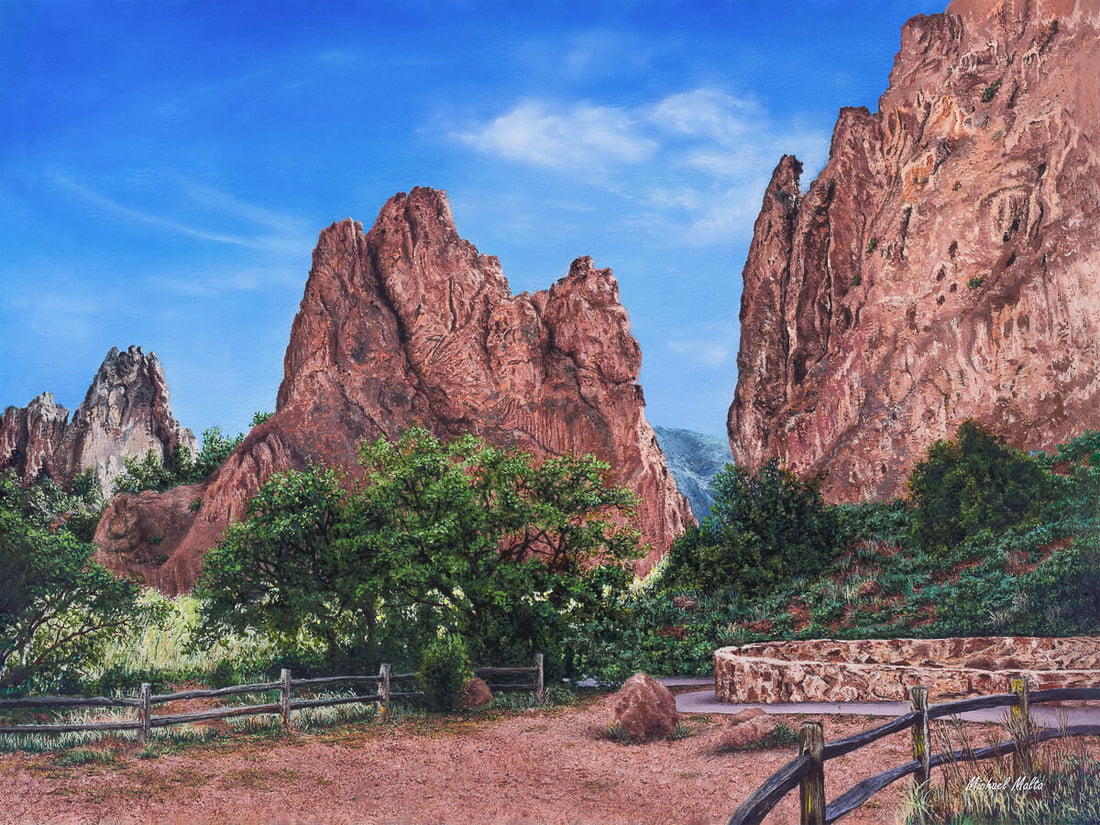 North &amp; South Gateway Rocks - Studio Canvas Print