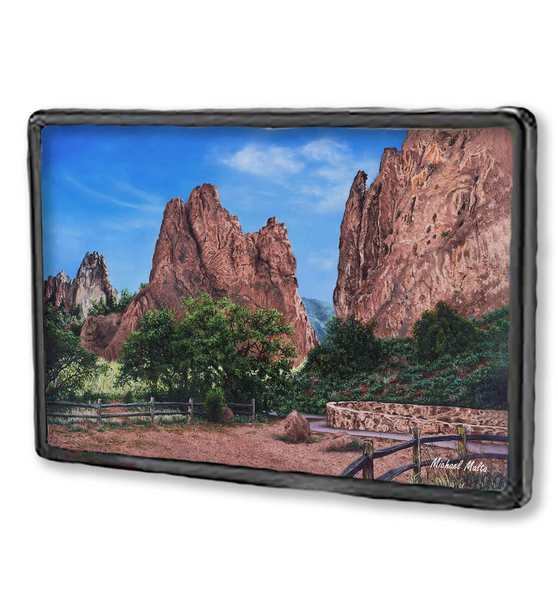 North and South Gateway Rocks - Framed Magnet