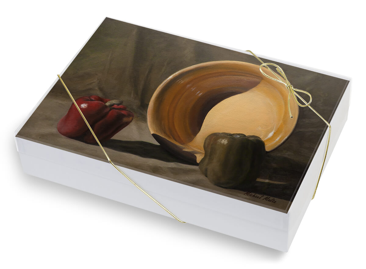 Peppers and a Bowl - Greeting Card