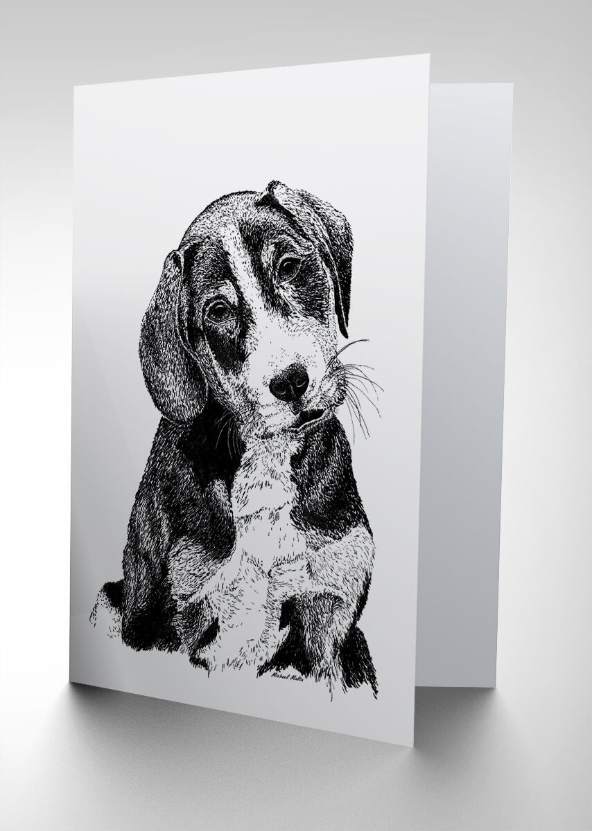 Puppy Face - Greeting Card