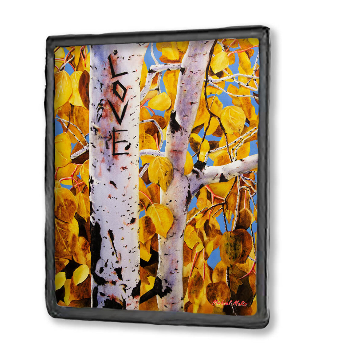 Quaking Aspens - Framed Magnet
