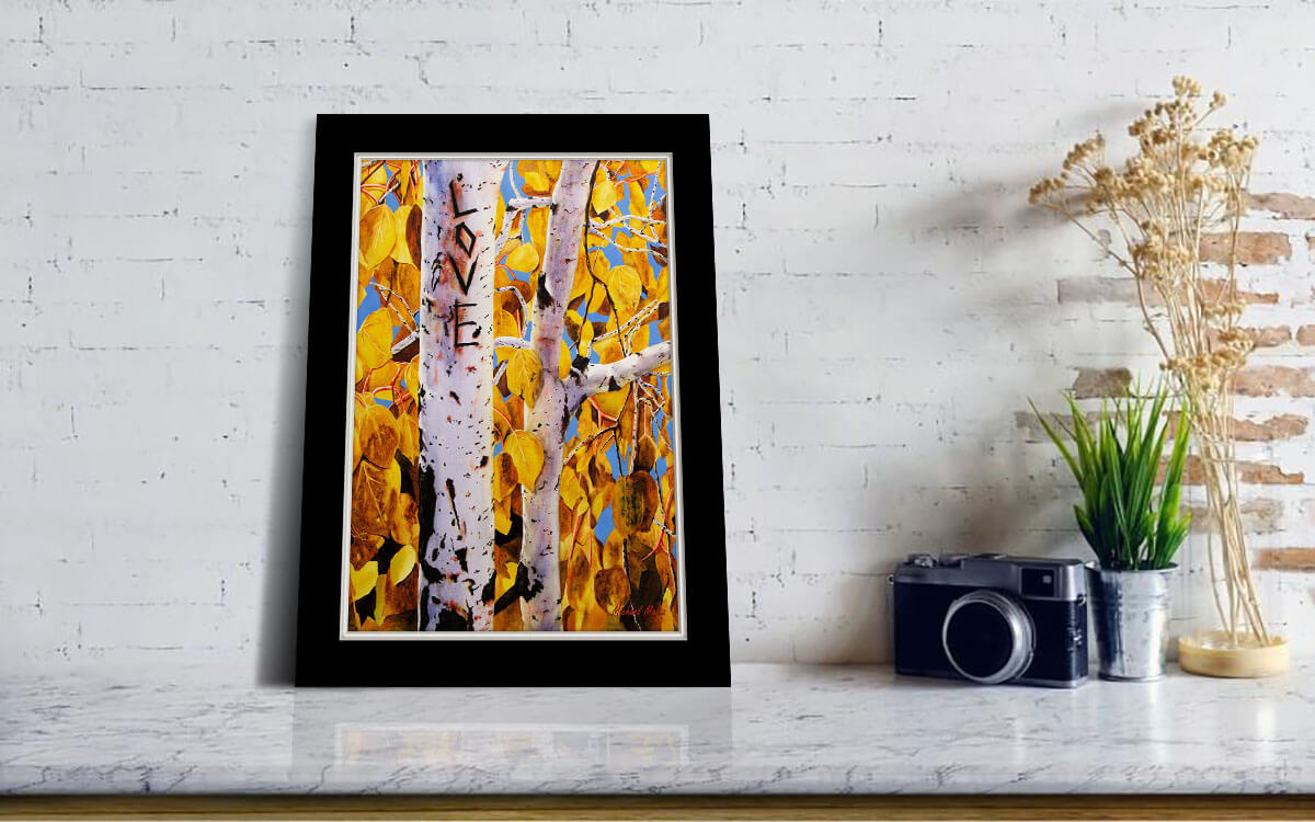 Quaking Aspens Matted Prints