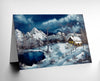 Snow Valley - Greeting Card