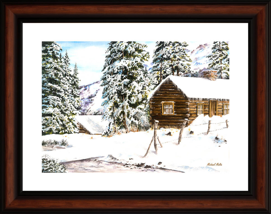 Snowy Retreat - Studio Framed Print