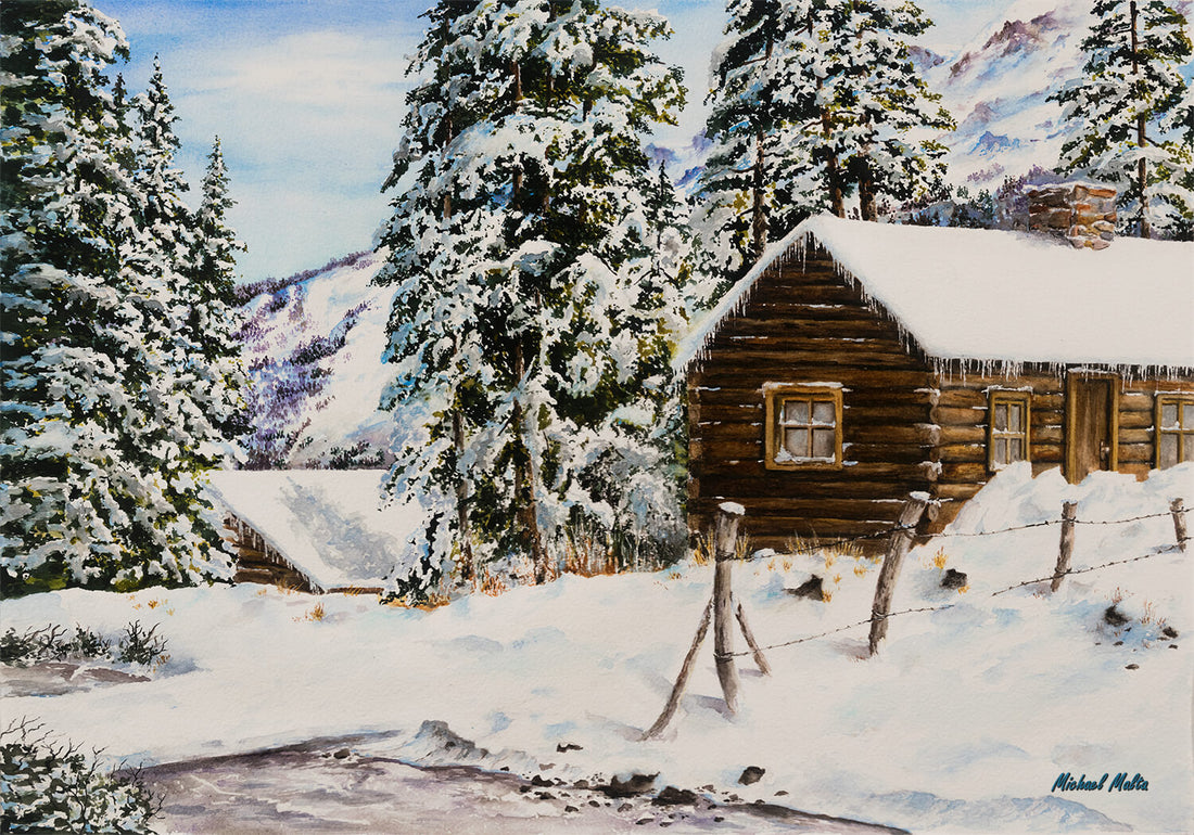 Snowy Retreat - Studio Framed Print