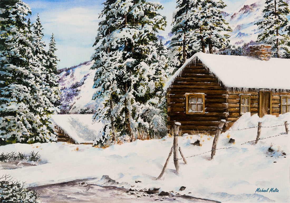 Snowy Retreat - Studio Framed Print