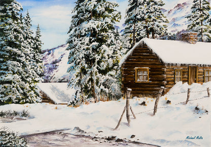 Snowy Retreat - Studio Framed Print