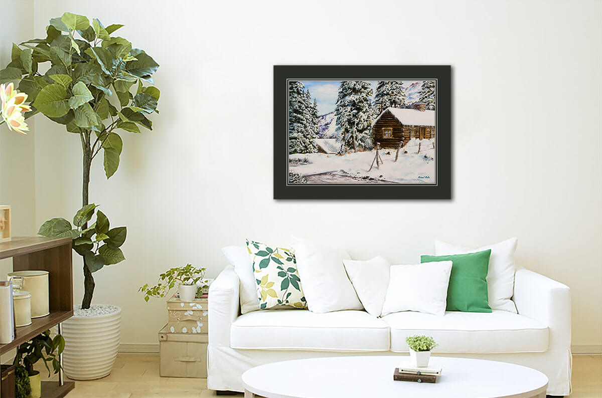 Snowy Retreat Matted Prints