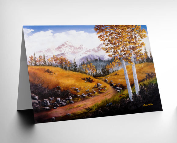 Trail in the High Country - Greeting Card