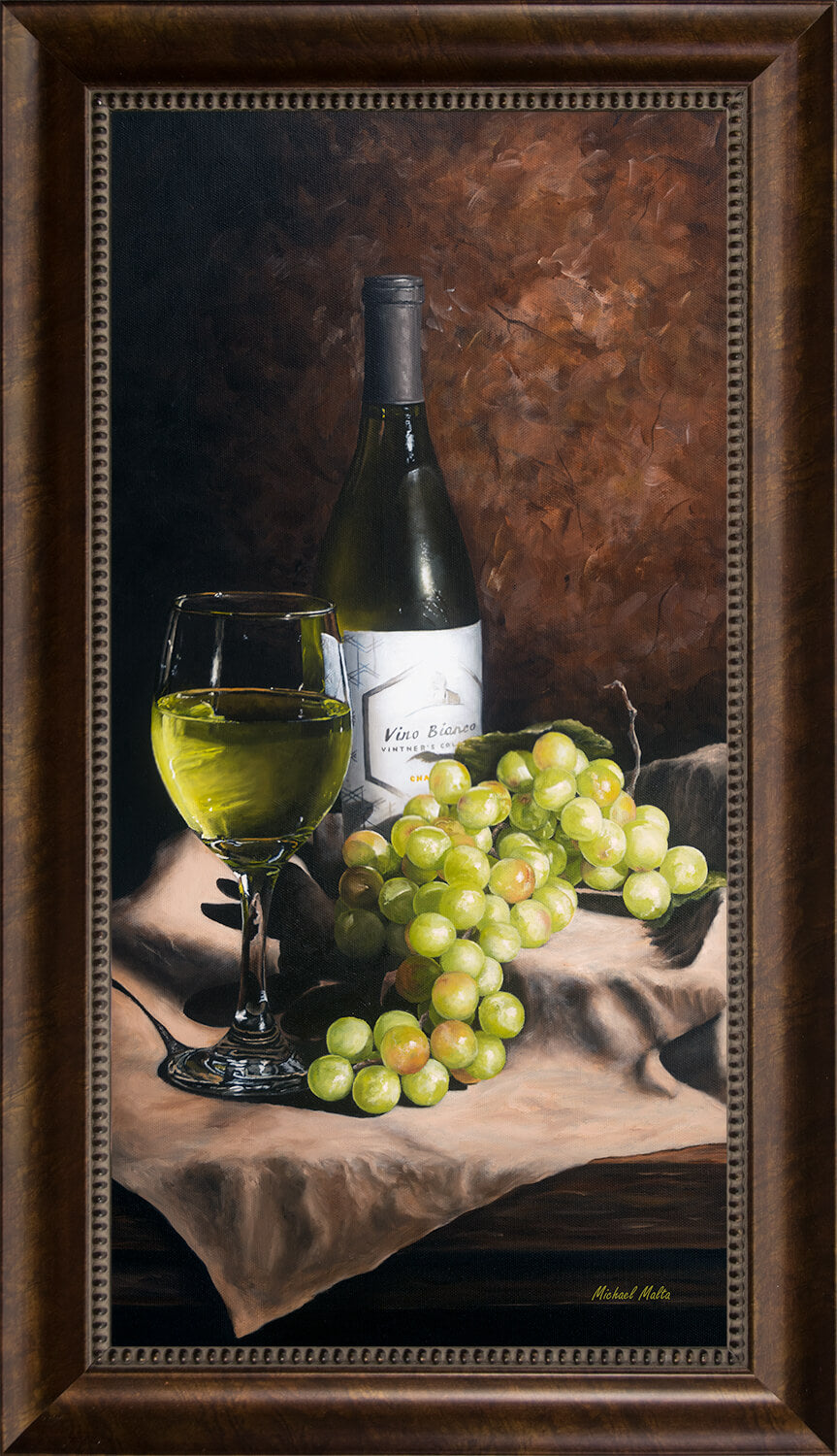 Vino Bianco - Studio Canvas Print