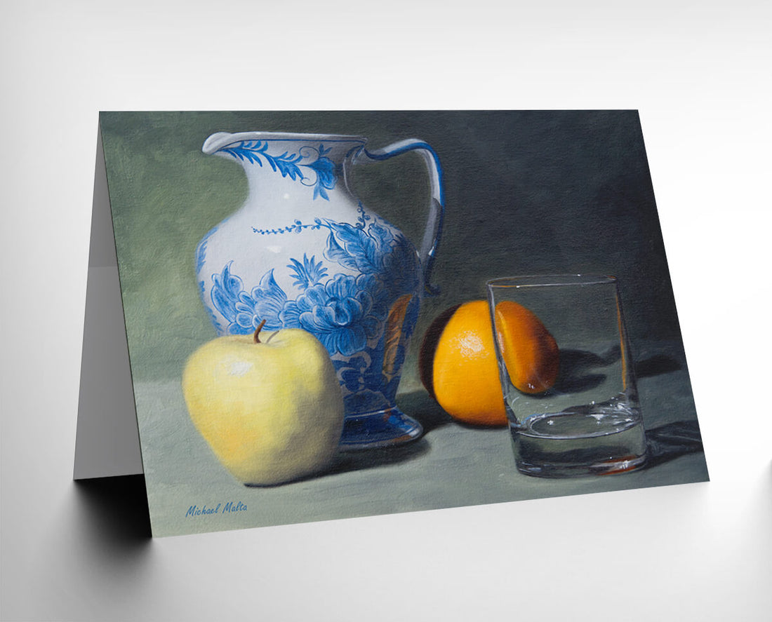 Vintage Blue - Greeting Card