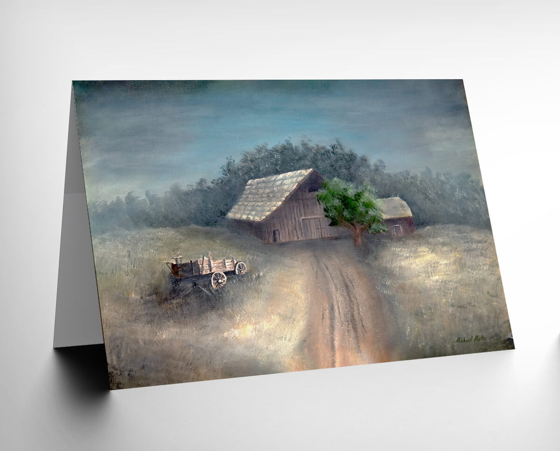 A Country Barn Card