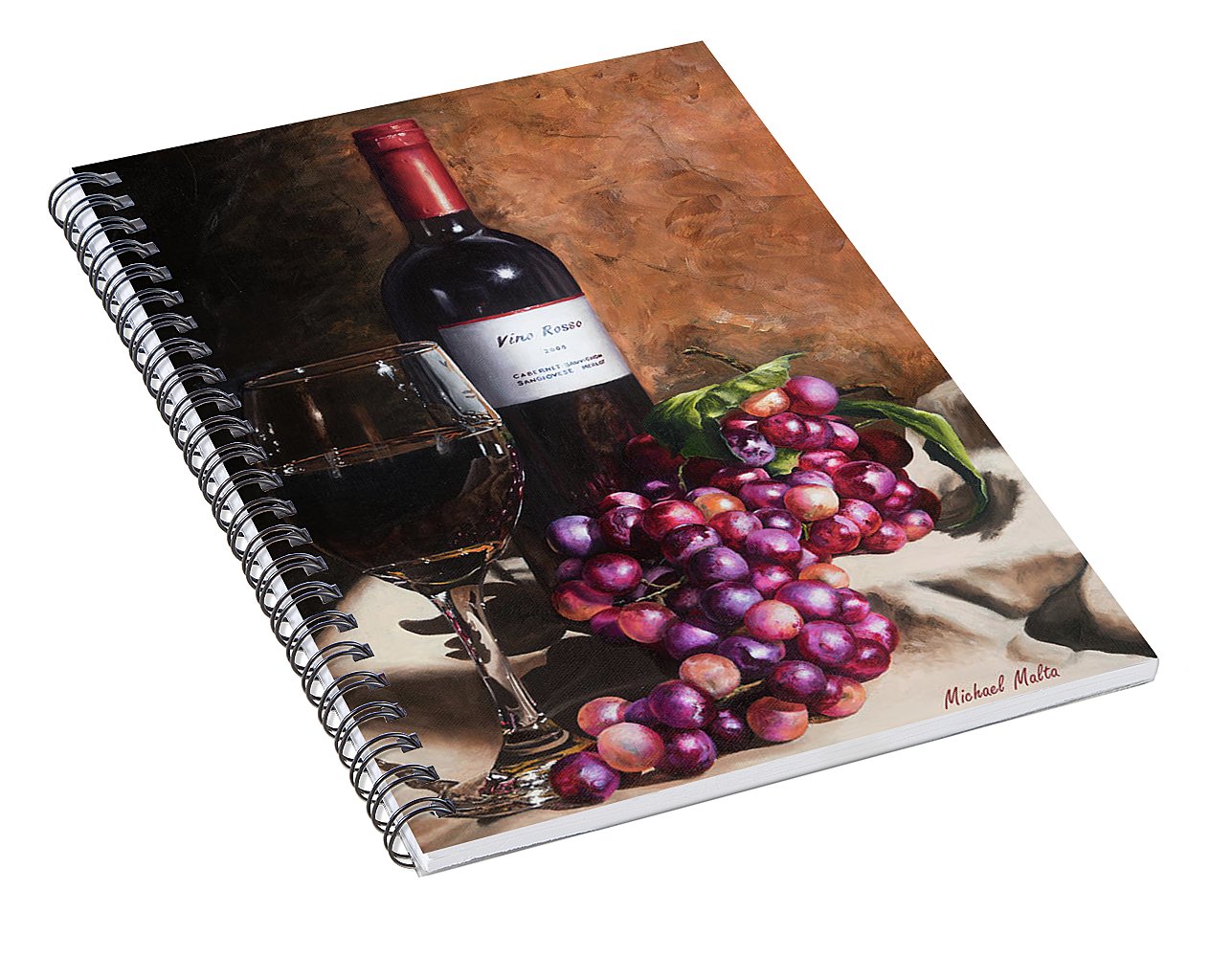 Vino Rosso - Spiral Notebook